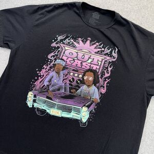OutKast Graphic T-Shirt Mens 2XL XXL Black Y2K Style Retro Tee